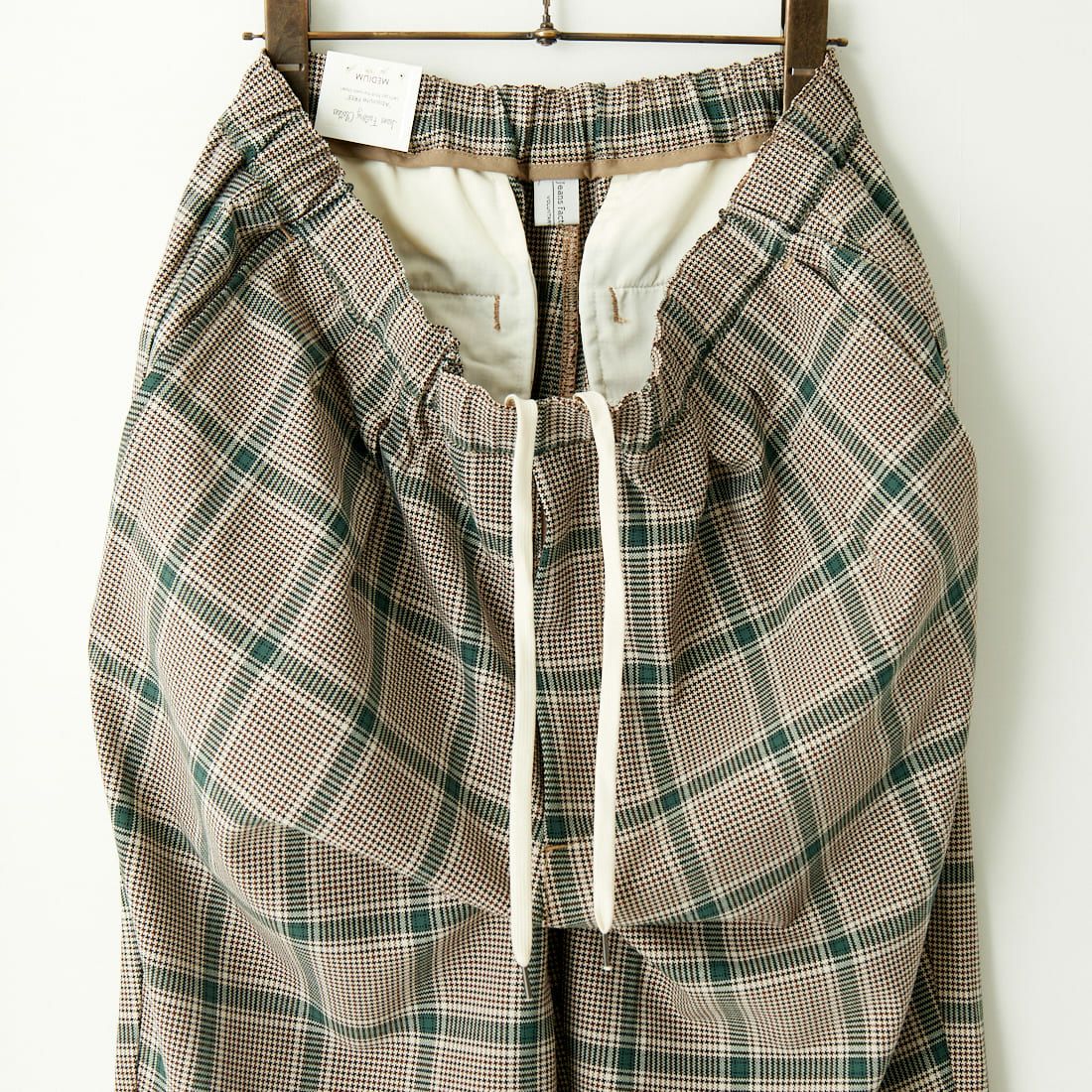 Jeans Factory Clothes [ジーンズファクトリークローズ] T/R チェックタックインパンツ [JFC-241-005] 67 BEG