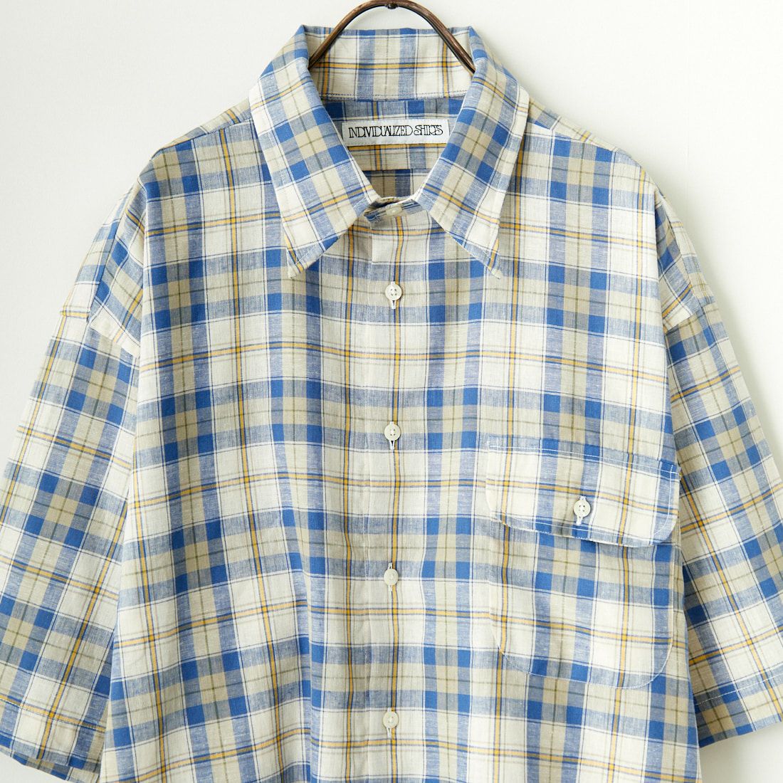 INDIVIDUALIZED SHIRTS [インディビジュアライズド シャツ] 別注 カバナシャツ [IS200016000-L-JF] L53BLP BLU