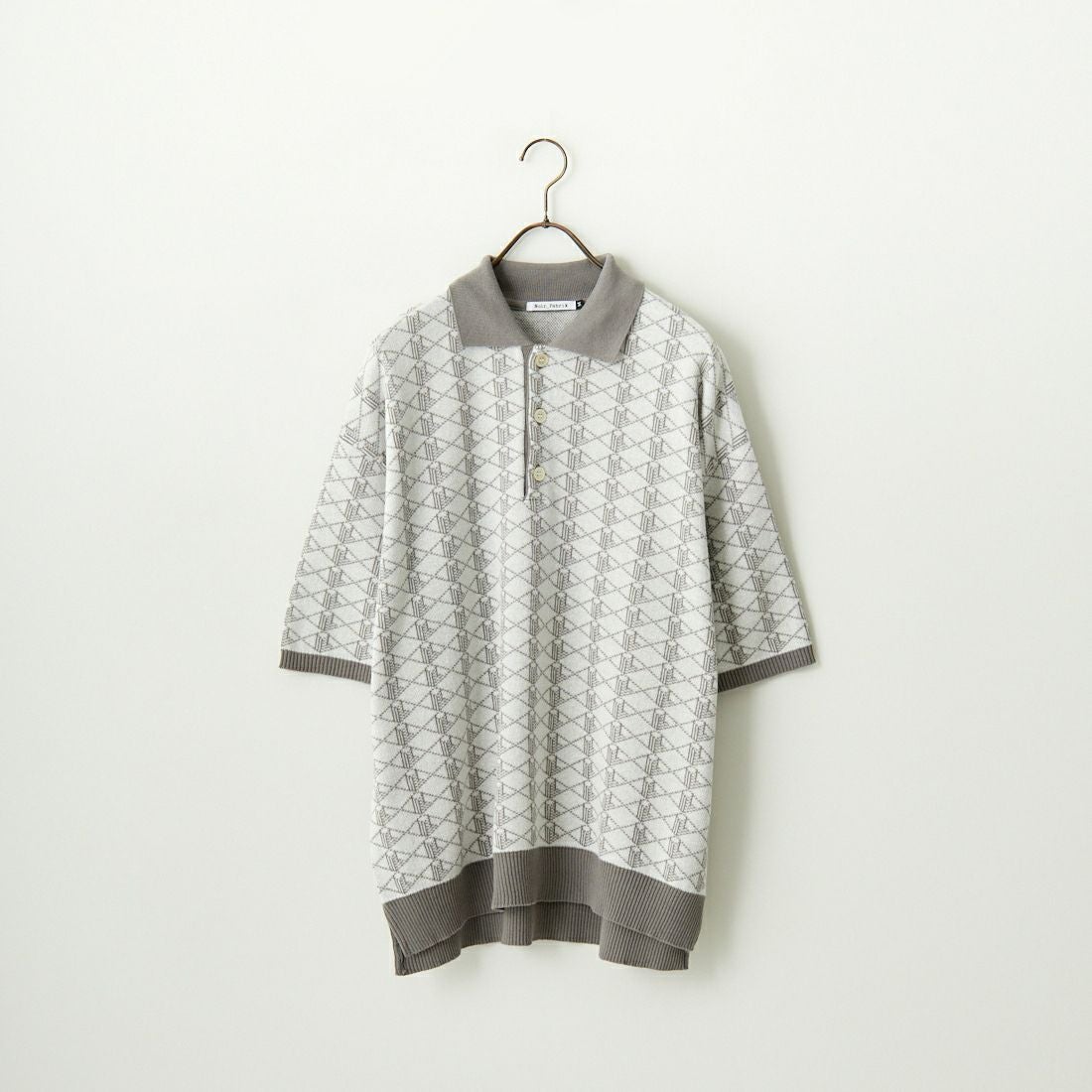 Noir Fabrik [ヌワールファブリック] 綿麻ジャガードポロシャツ [NF-242-016] ｵﾌﾎﾜｲﾄ