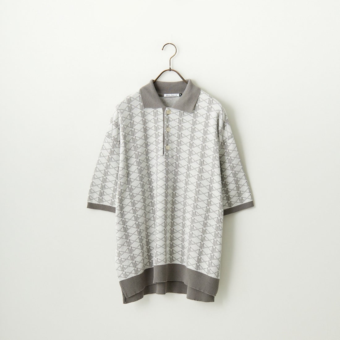 Noir Fabrik [ヌワールファブリック] 綿麻ジャガードポロシャツ [NF-242-016] ｵﾌﾎﾜｲﾄ