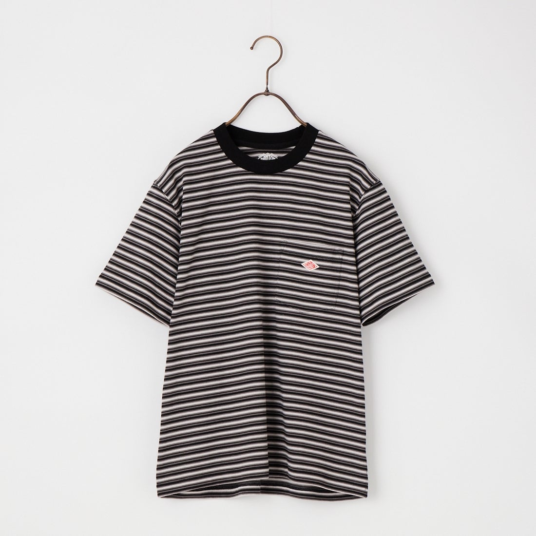DANTON [ダントン] ストライプ ポケットTシャツ [DT-C0197TCB