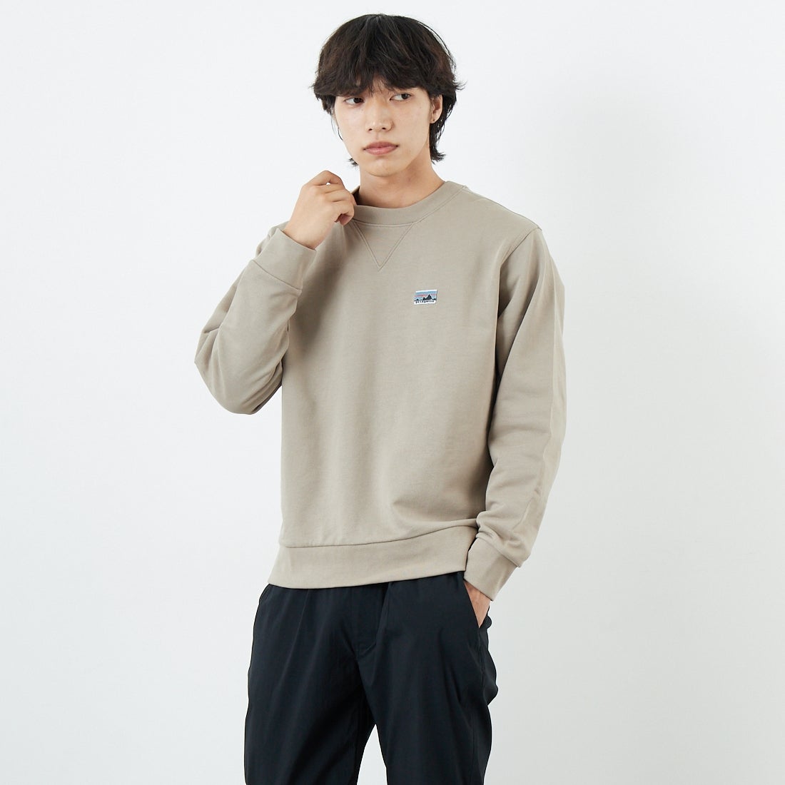 patagonia [パタゴニア] デイリー クルーネックスウェットシャツ [22765] SBDY &&モデル身長：179cm 着用サイズ：S&&