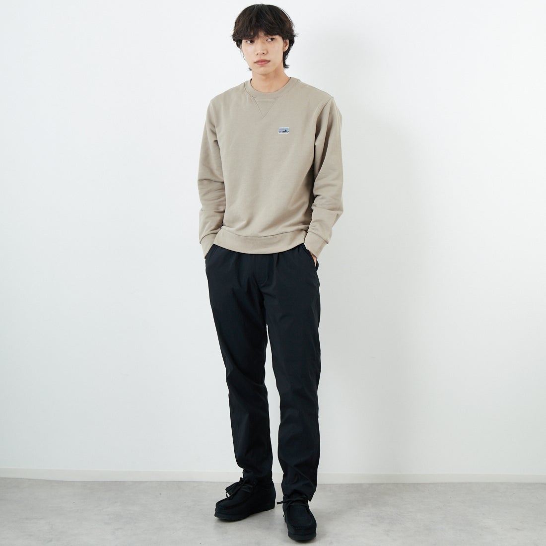 patagonia [パタゴニア] デイリー クルーネックスウェットシャツ [22765] SBDY &&モデル身長：179cm 着用サイズ：S&&