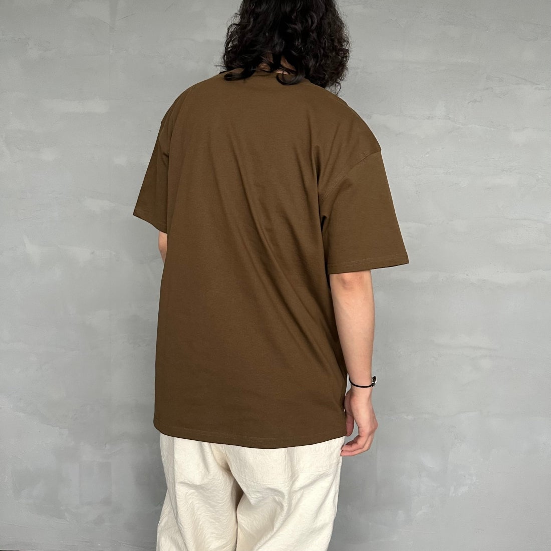 carhartt WIP [カーハートダブリューアイピー] ショートスリーブアメリカンスクリプトTシャツ [I029956] LUMBER &&モデル身長：173cm 着用サイズ：L&&