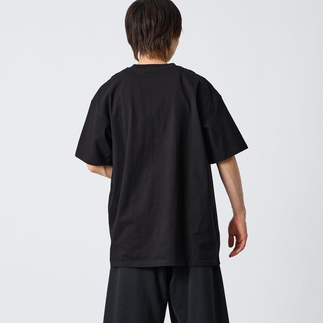 carhartt WIP [カーハートダブリューアイピー] ショートスリーブアメリカンスクリプトTシャツ [I029956] BLACK &&モデル身長：177cm 着用サイズ：XL&&