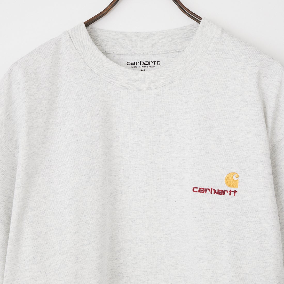 carhartt WIP [カーハートダブリューアイピー] ショートスリーブアメリカンスクリプトTシャツ [I029956] ASH HEATHE