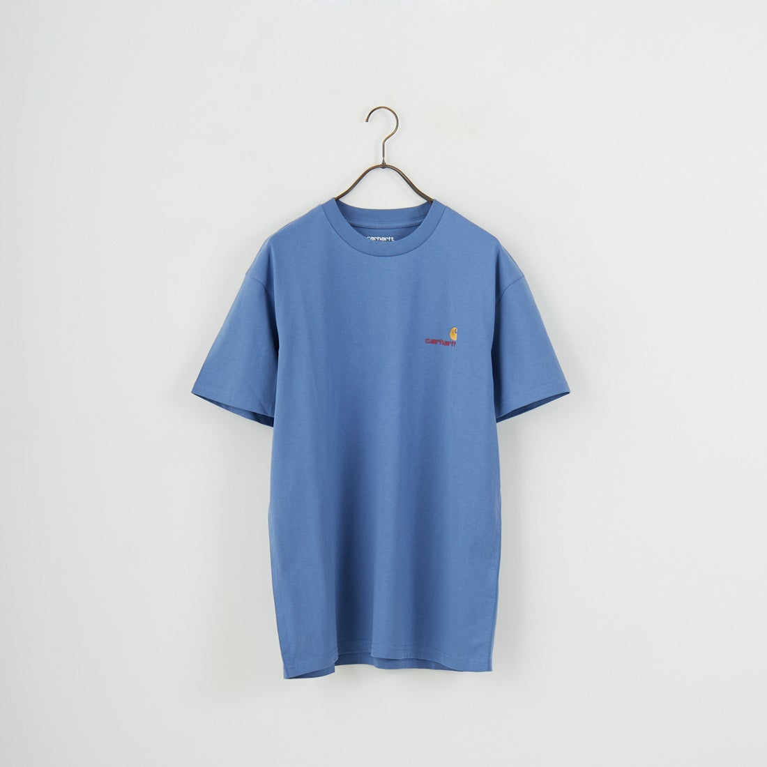 carhartt WIP [カーハートダブリューアイピー] ショートスリーブアメリカンスクリプトTシャツ [I029956] BLUE IRIS