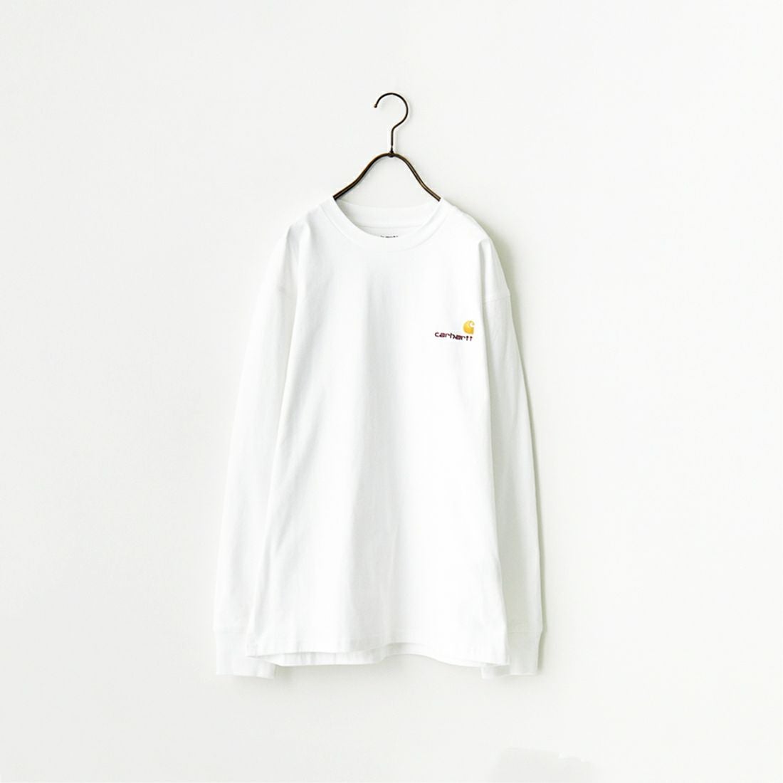 carhartt WIP [カーハートダブリューアイピー] ロングスリーブアメリカンスクリプトTシャツ [I029955] WHITE