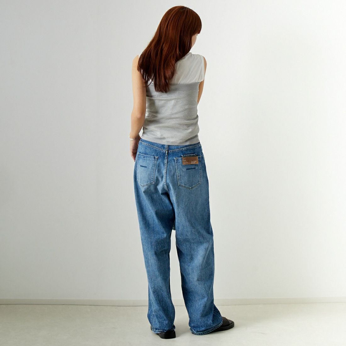 MICA&DEAL [マイカアンドディール] ラメベアトップ＆タンクセット [0124209083] SILVER &&モデル身長：167cm 着用サイズ：F&&