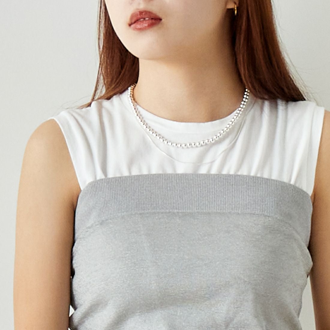 MICA&DEAL [マイカアンドディール] ラメベアトップ＆タンクセット [0124209083] SILVER