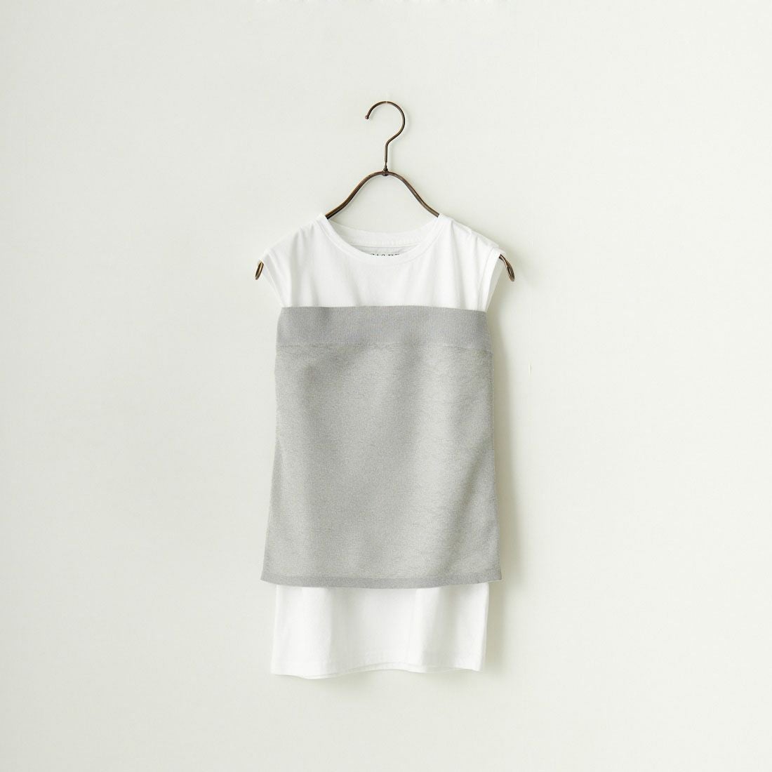 MICA&DEAL [マイカアンドディール] ラメベアトップ＆タンクセット [0124209083] SILVER