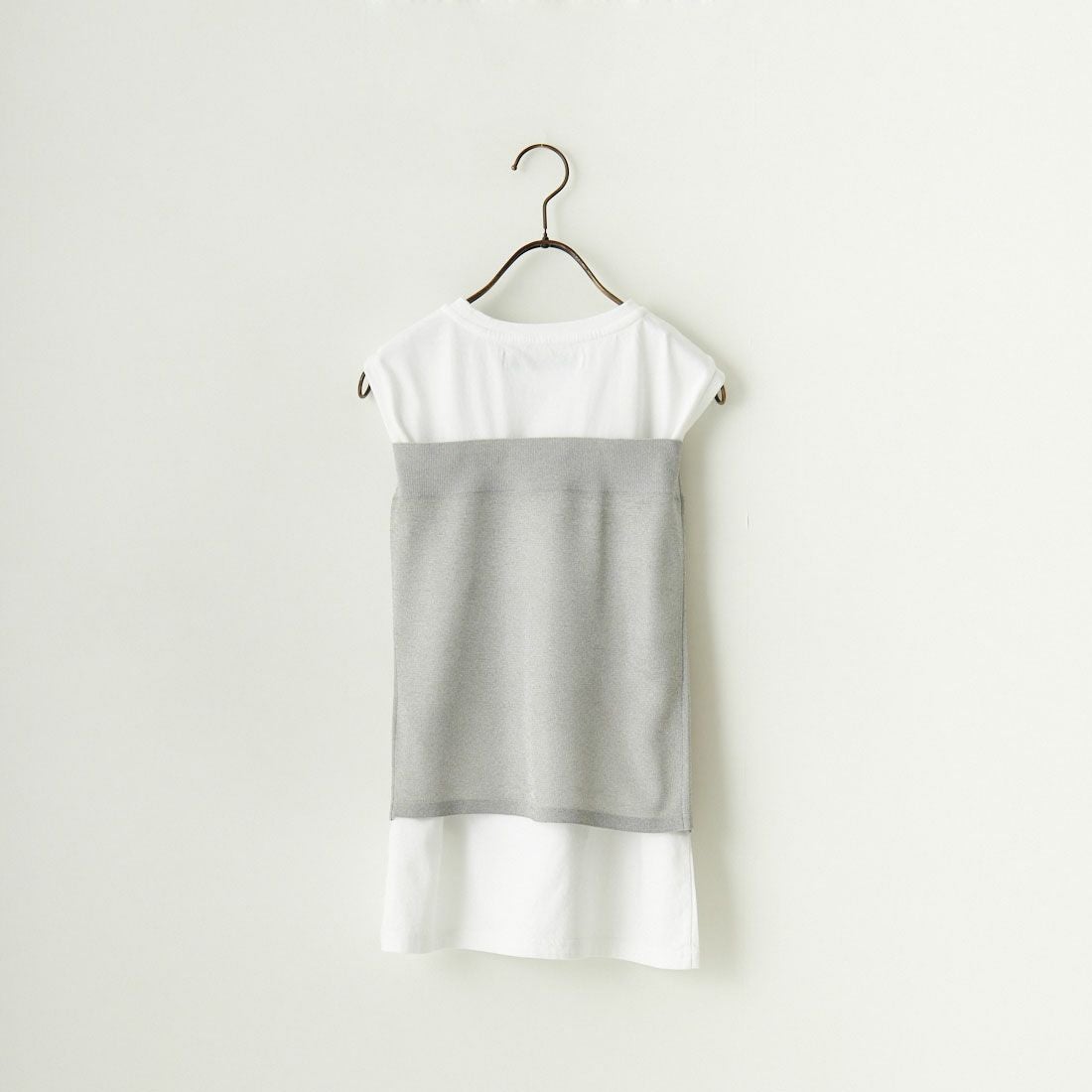 MICA&DEAL [マイカアンドディール] ラメベアトップ＆タンクセット [0124209083] SILVER