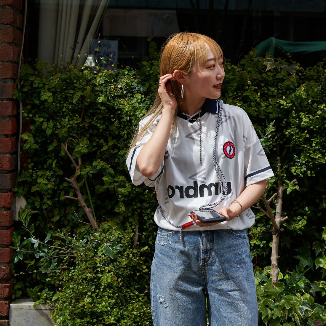 UMBRO [アンブロ] 別注 総柄プリント ゲームシャツ [UMNK-G0033-JF