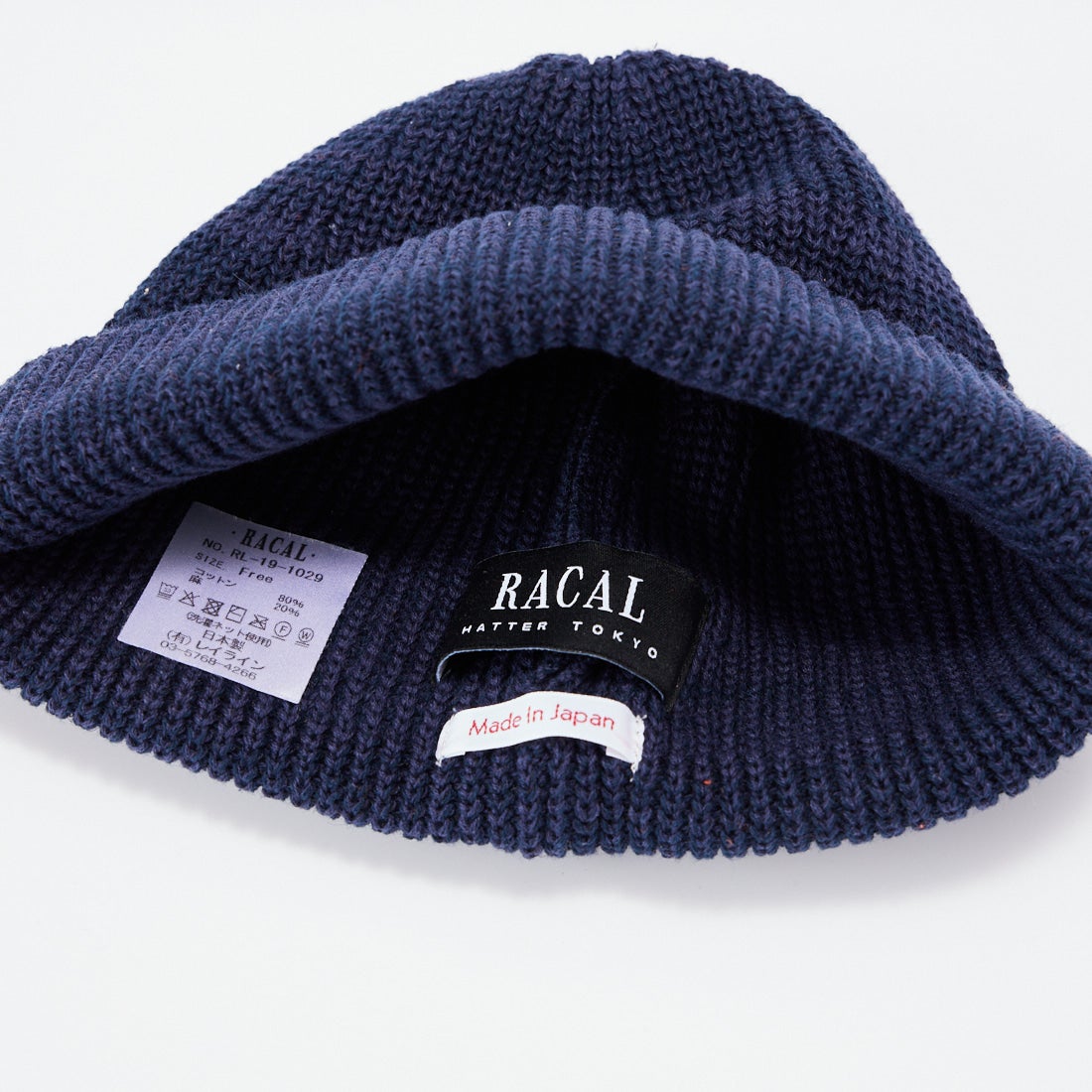 RACAL [ラカル] スケートロールニットキャップ [RL-19-1029] NAVY