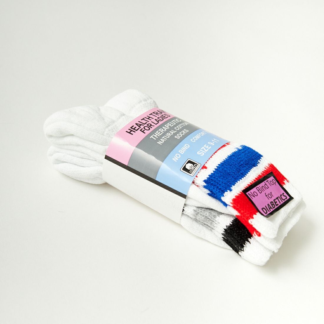 RAILROAD SOCK [レイルロードソック] THERAPEUTIC 2Pラインソックス [RS100036000] BKGY/RDRY