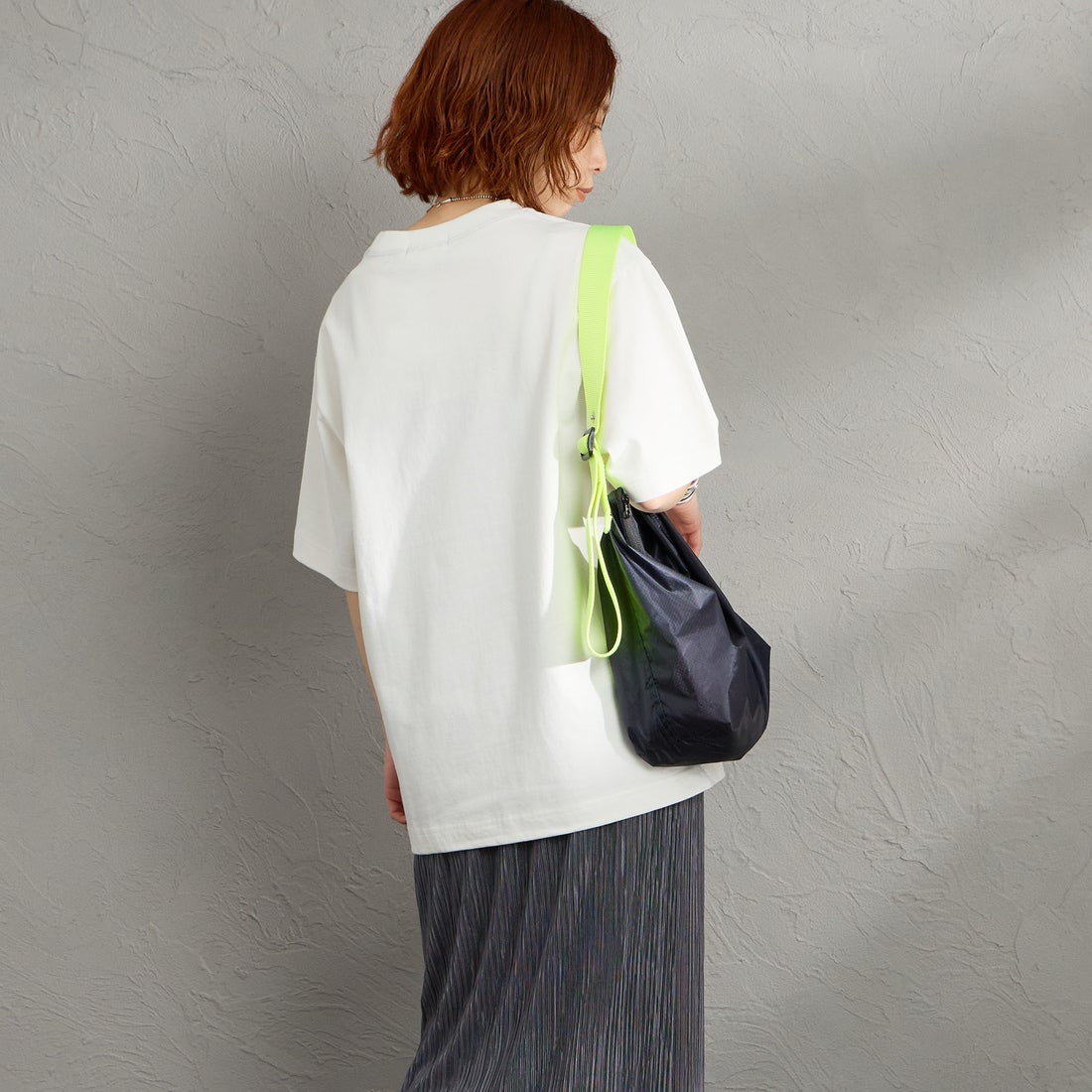 Gymphlex [ジムフレックス] ヘビーウェイトジャージー ショートスリーブTシャツ [J-9271HWJ] OFF WHITE &&モデル身長：158cm 着用サイズ：XS&&