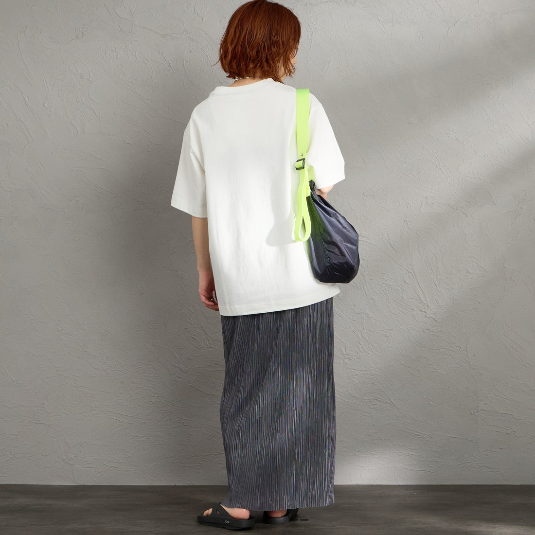 Gymphlex [ジムフレックス] ヘビーウェイトジャージー ショートスリーブTシャツ [J-9271HWJ] OFF WHITE &&モデル身長：158cm 着用サイズ：XS&&