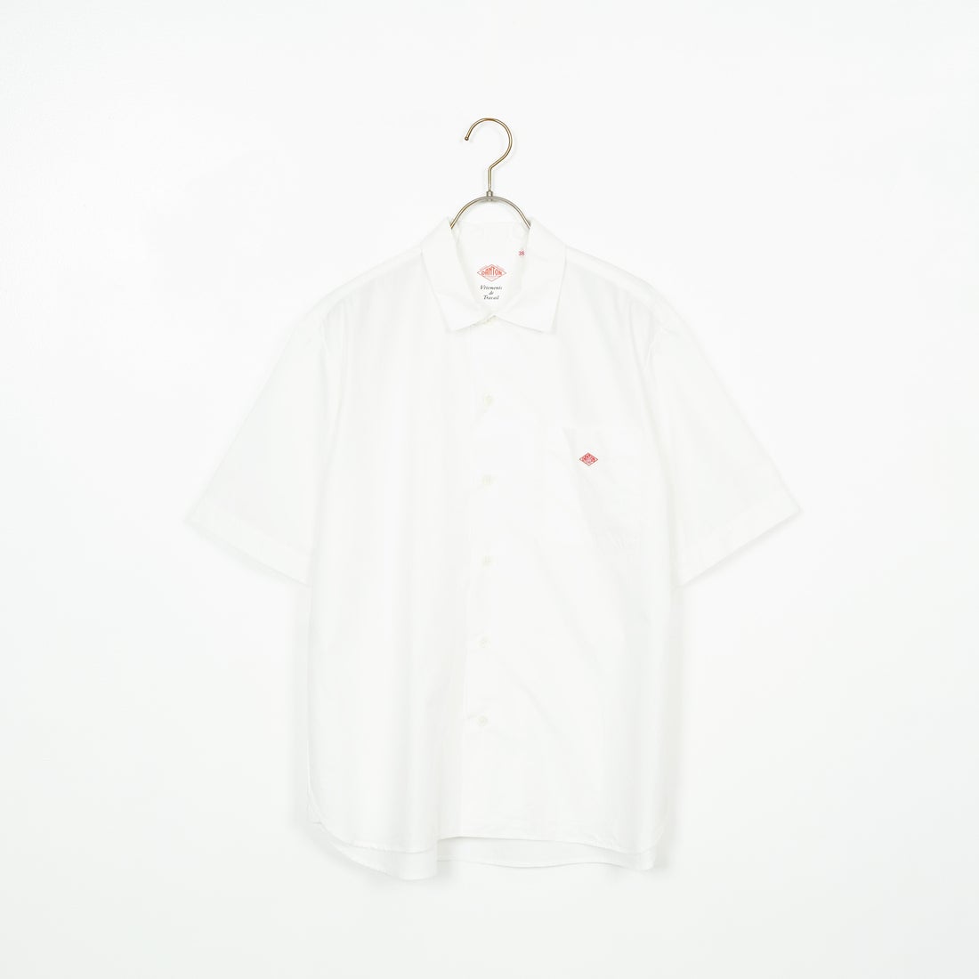 DANTON [ダントン] プレーン ワークシャツ [DT-B0049CPL] WHITE