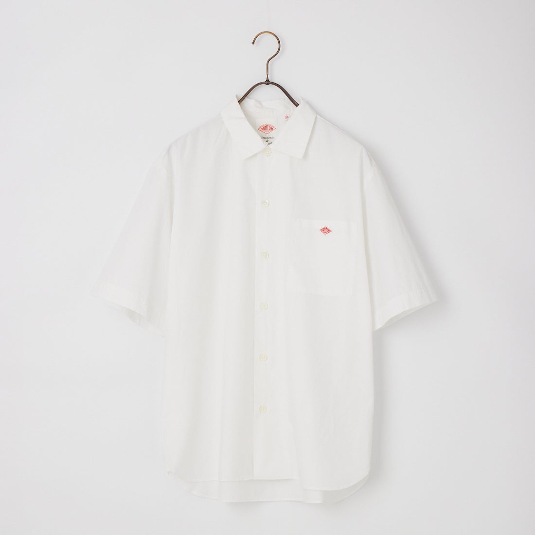 DANTON [ダントン] プレーン ワークシャツ [DT-B0049CPL] WHITE