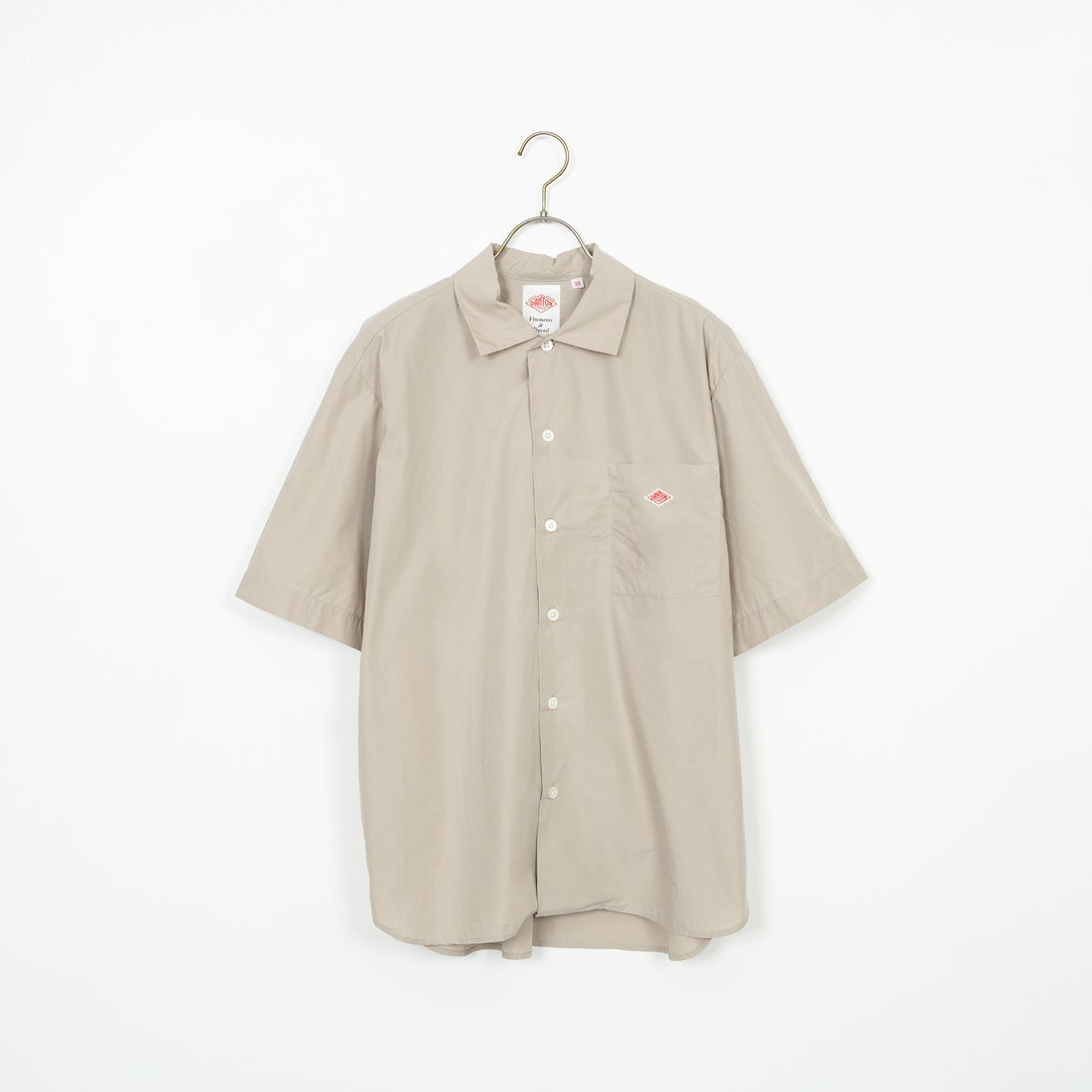 DANTON [ダントン] プレーン ワークシャツ [DT-B0049CPL] GREIGE