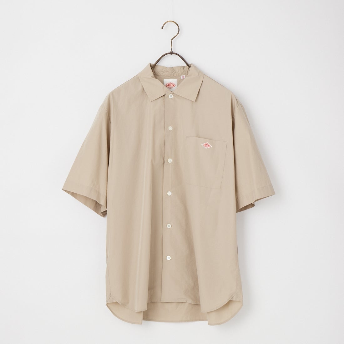 DANTON [ダントン] プレーン ワークシャツ [DT-B0049CPL] GREIGE