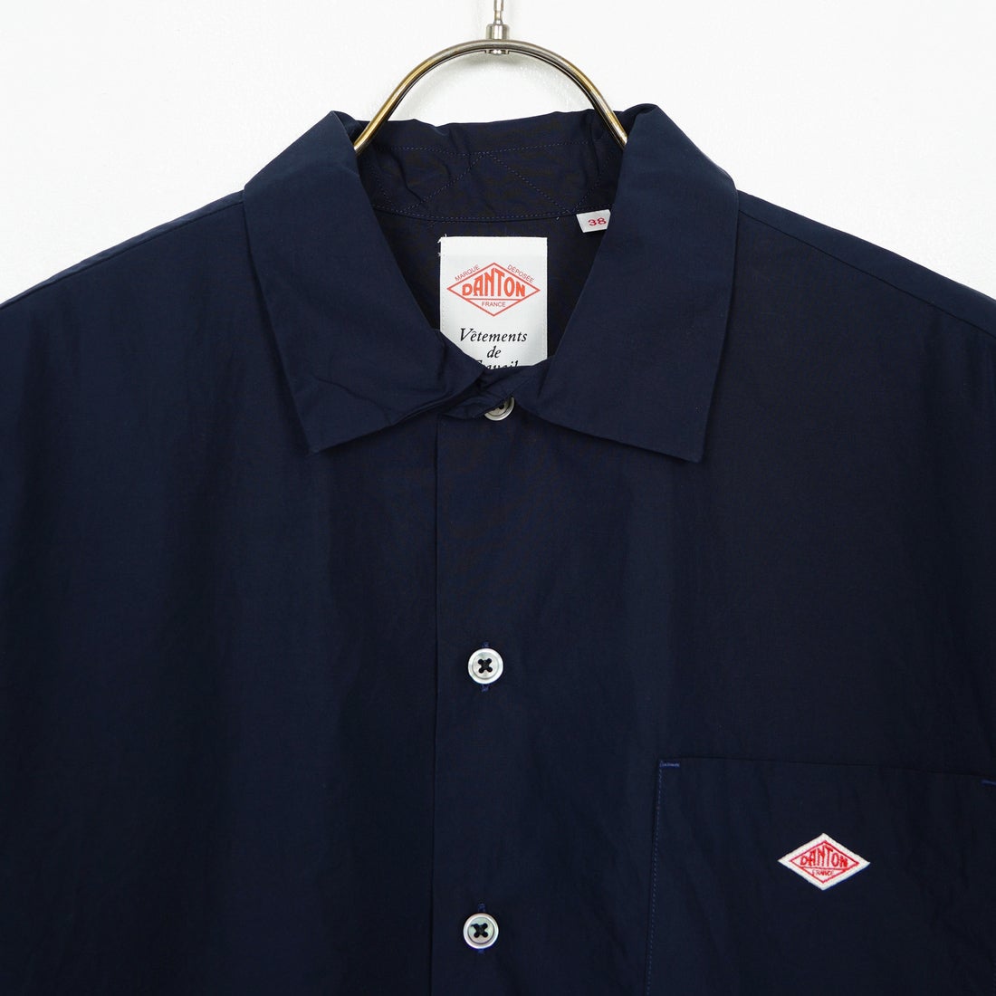 DANTON [ダントン] プレーン ワークシャツ [DT-B0049CPL] NAVY