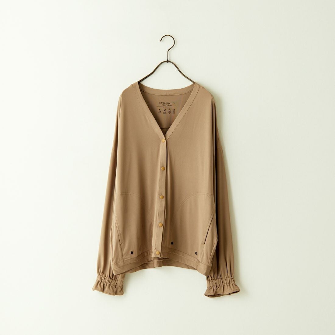 Jeans Factory Clothes [ジーンズファクトリークローズ] ラッシュガードVネックカーディガン [IN1-CST-4] GREIGE
