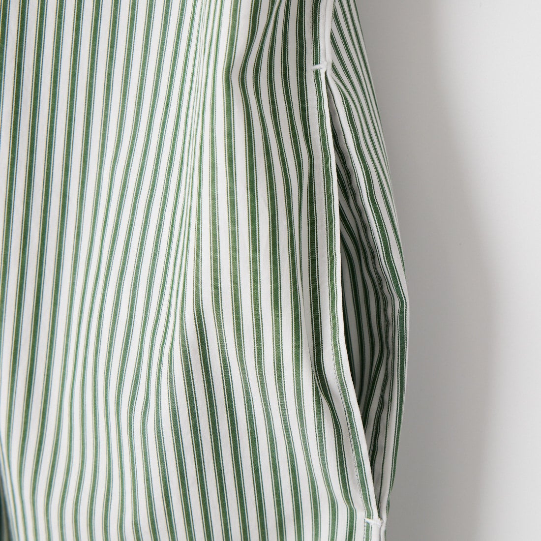 Gymphlex [ジムフレックス] スリーブレス ボタンダウンシャツワンピース [GY-B0246MTS] GRN/WHT ST