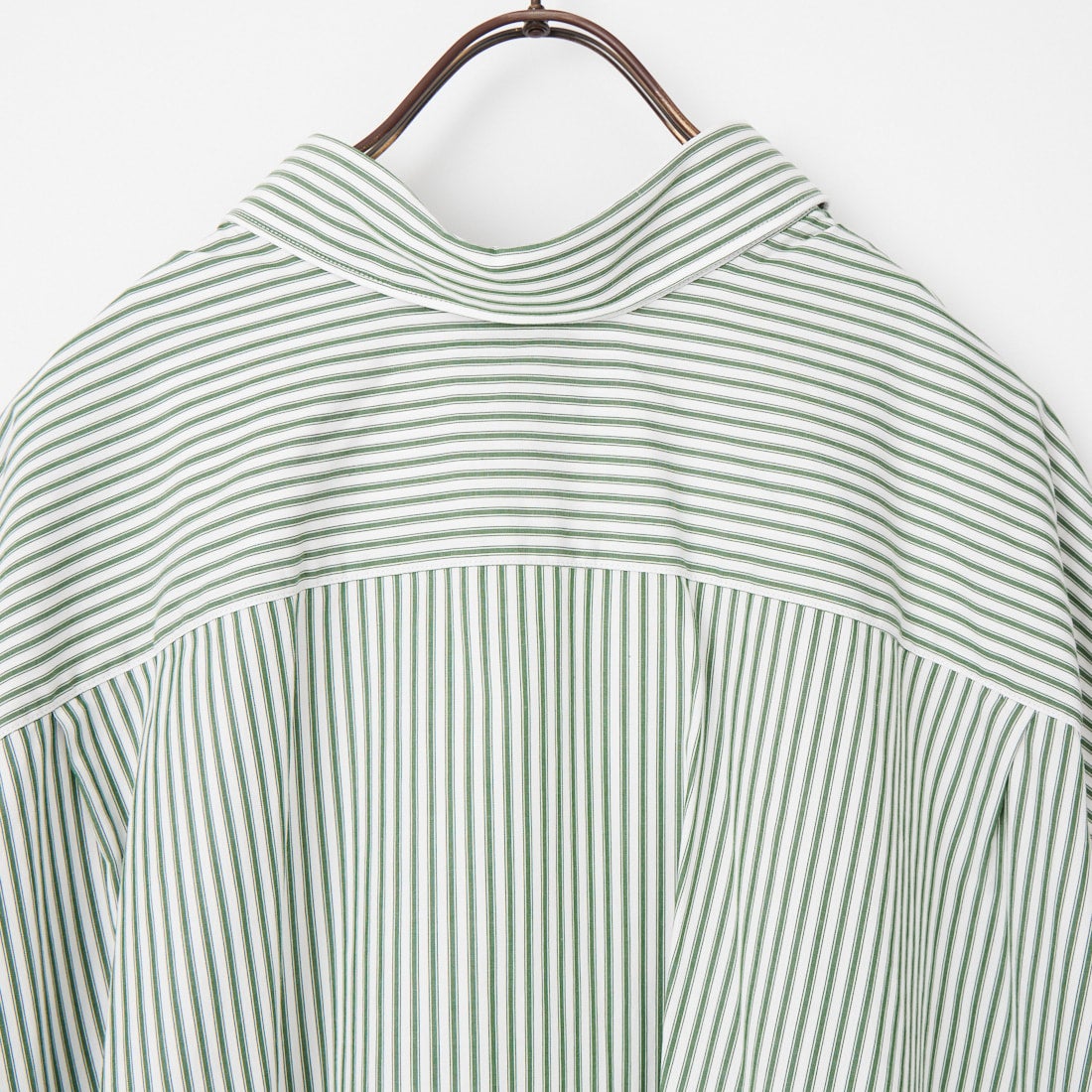 Gymphlex [ジムフレックス] スリーブレス ボタンダウンシャツワンピース [GY-B0246MTS] GRN/WHT ST