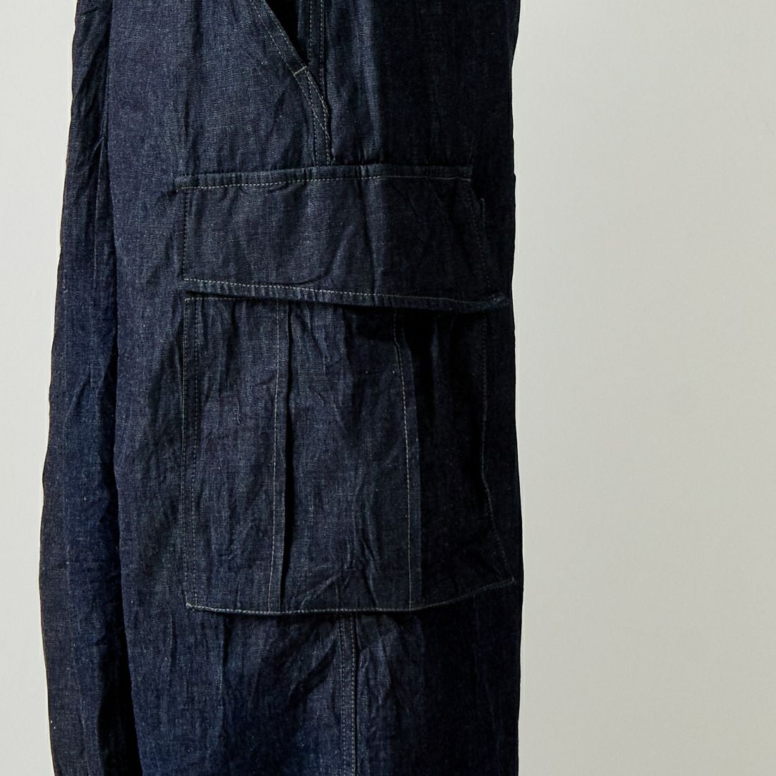 Needles [ニードルズ] 別注 BDUヒザデルデニムパンツ [OT1689-JF] INDIGO&&モデル身長：182cm 着用サイズ：S&&