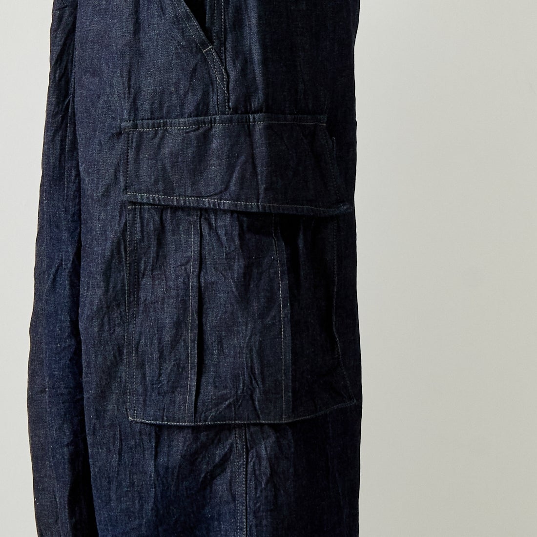 Needles [ニードルズ] 別注 BDUヒザデルデニムパンツ [OT1689-JF] INDIGO&&モデル身長：182cm 着用サイズ：S&&