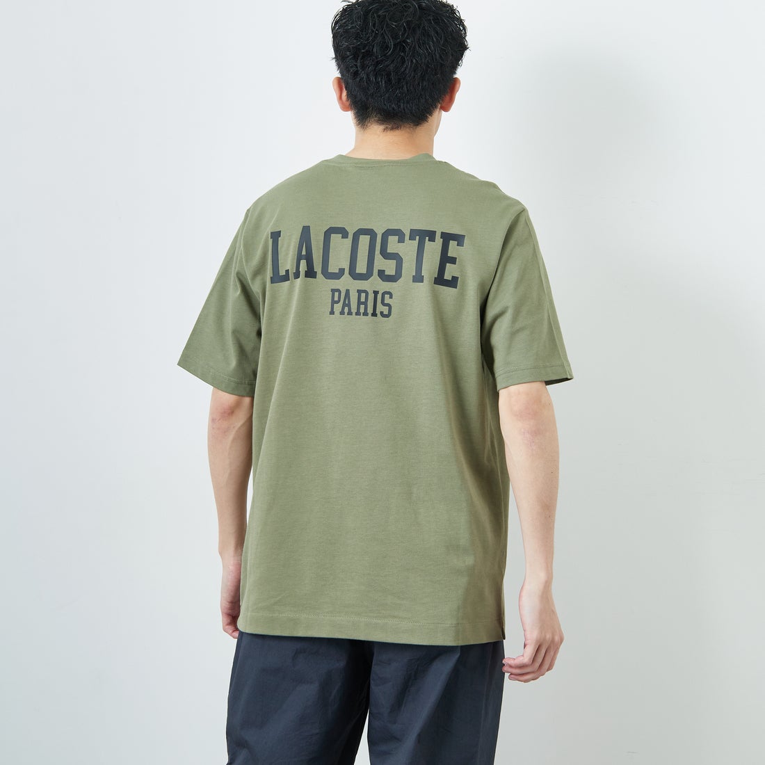 LACOSTE [ラコステ] バックプリントベーシックTシャツ [TH4705