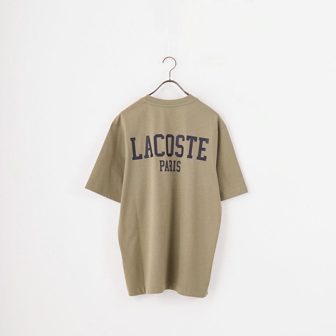 LACOSTE [ラコステ] バックプリントベーシックTシャツ [TH4705] BMY KHAKI