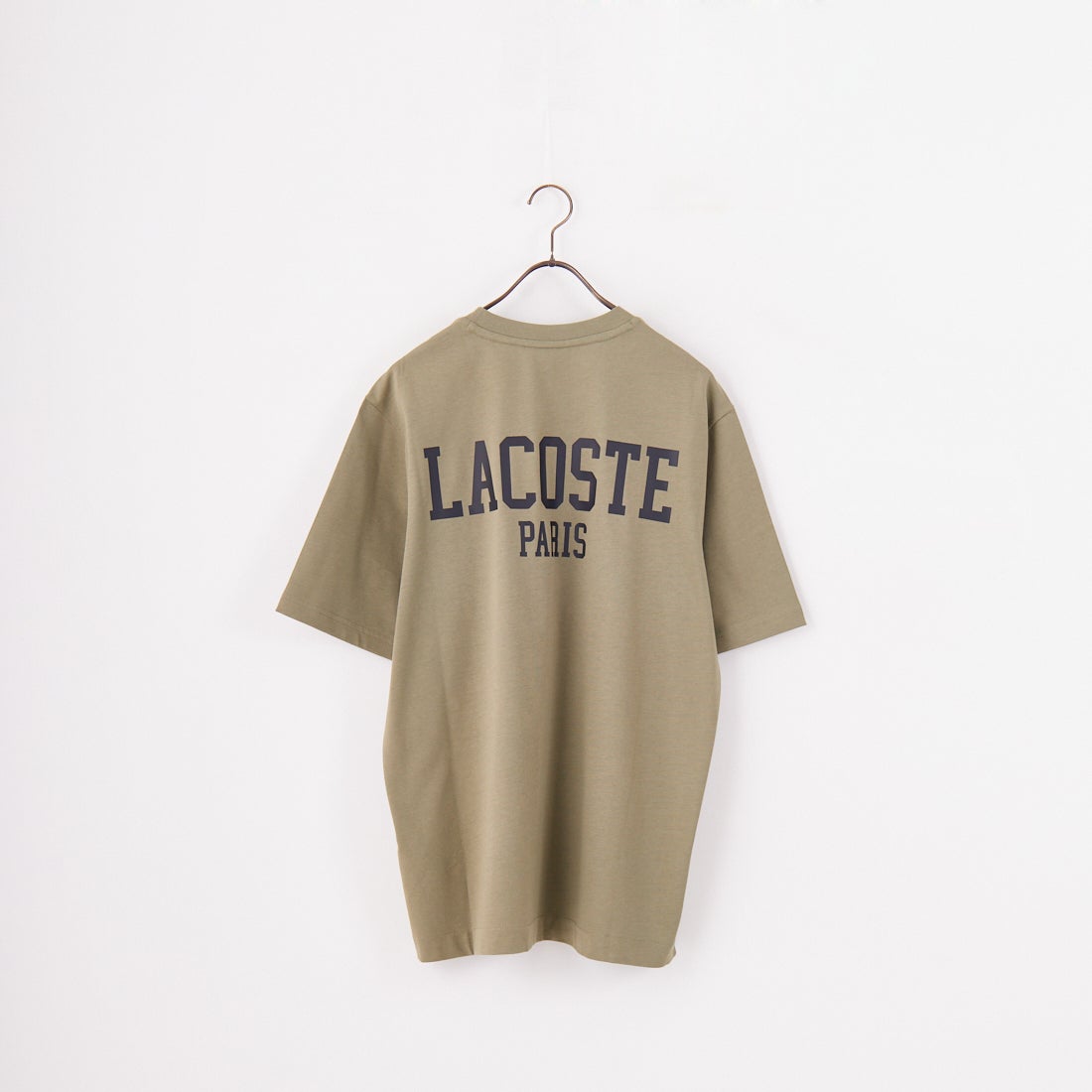 LACOSTE [ラコステ] バックプリントベーシックTシャツ [TH4705] BMY KHAKI