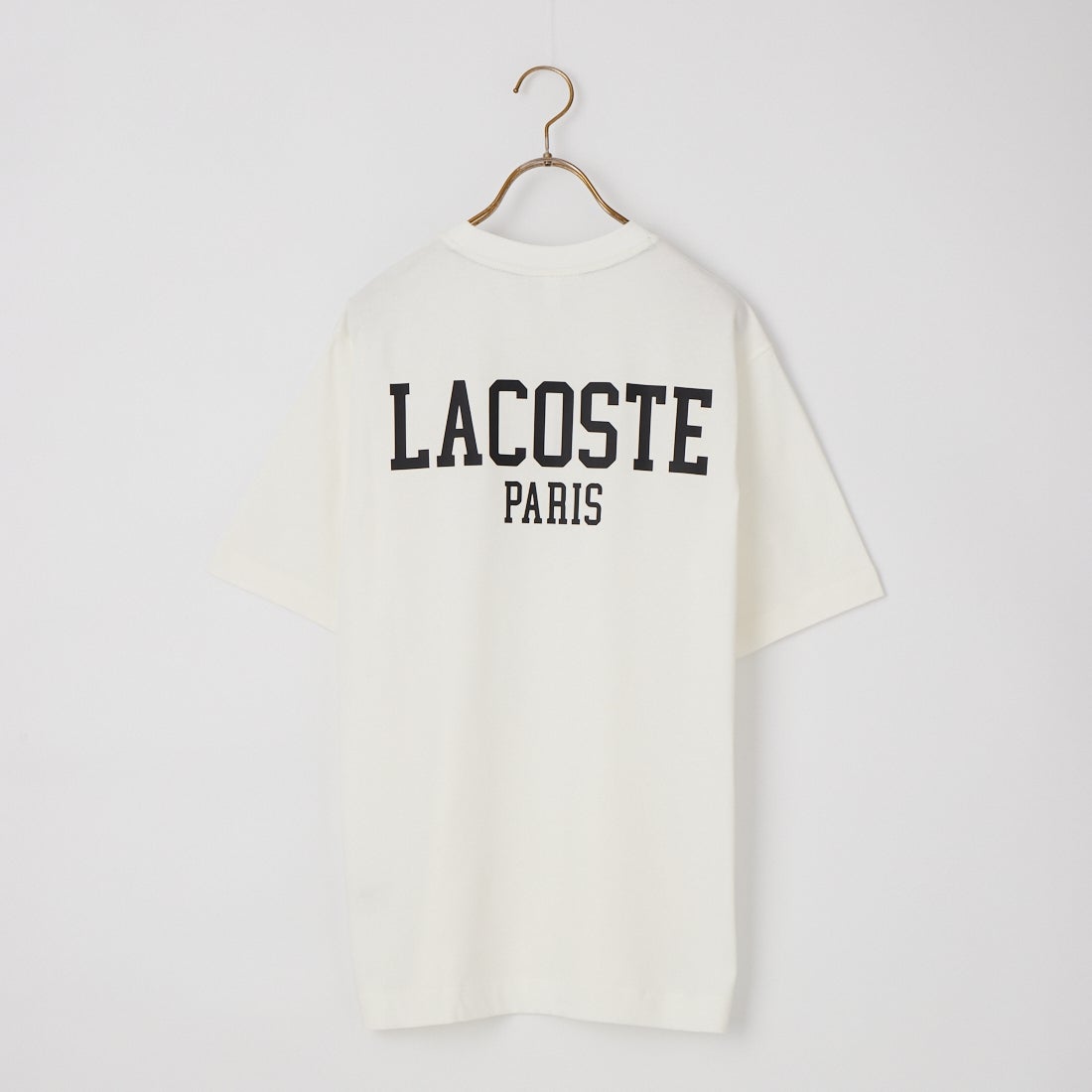 LACOSTE [ラコステ] バックプリントベーシックTシャツ [TH4705] 70V WHITE