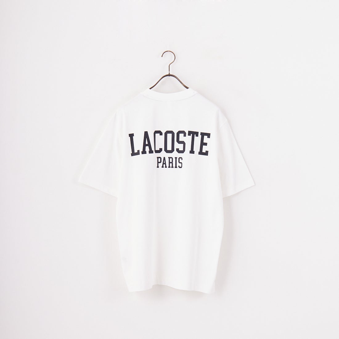 LACOSTE [ラコステ] バックプリントベーシックTシャツ [TH4705] 70V WHITE