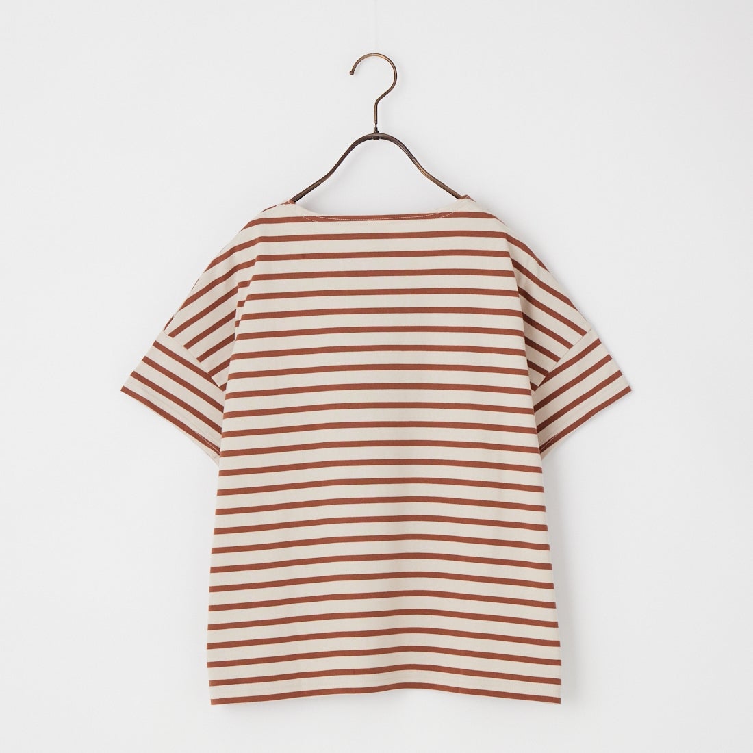 ORCIVAL [オーシバル] ボートネック ショートスリーブプルオーバー [OR-C0335BFJ] OYSTER/BRN