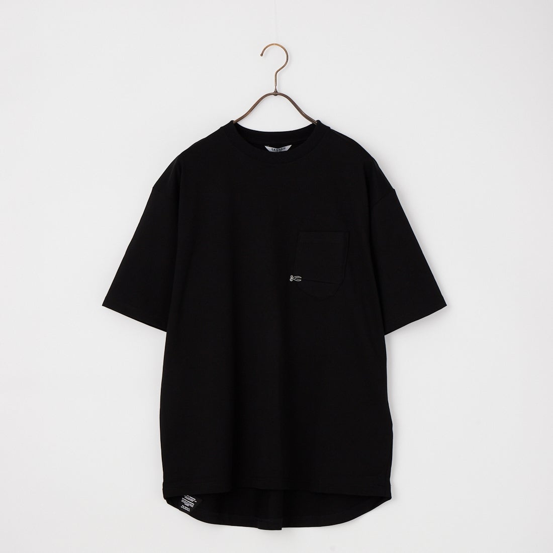 DENHAM ブラック ロンT ポケT 無地ワンポイント M DENHAM [デンハム] 7ポケット ロングスリーブTシャツ [7-POCKET-LS-TEE