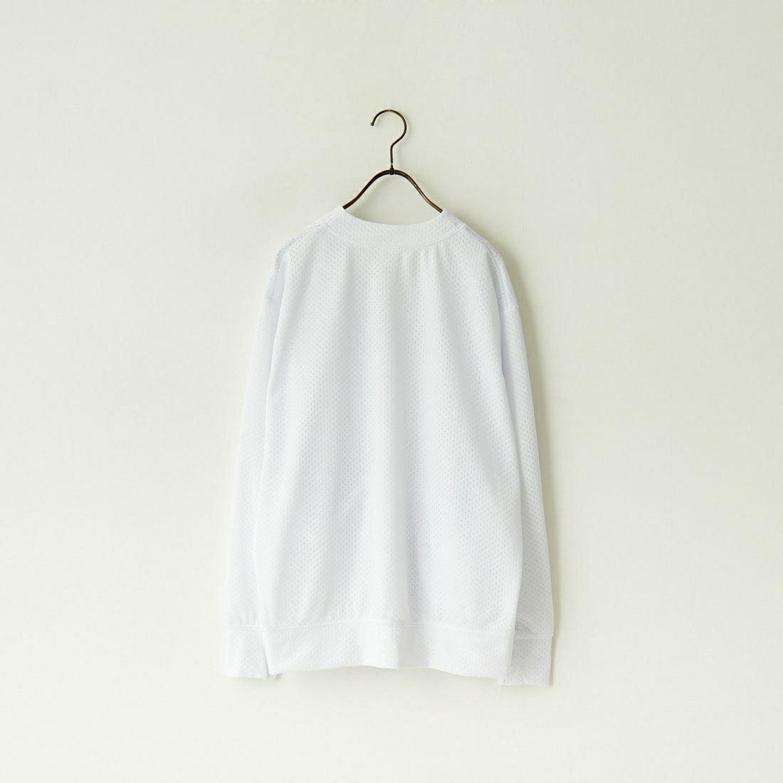 LA Blanks [エルエーブランクス] 2レイヤーメッシュカーディガン [2LAYER-MESH-CARDIGAN] WHITE