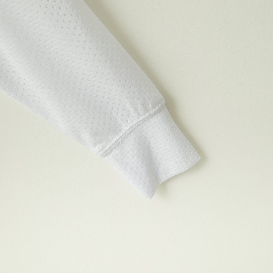 LA Blanks [エルエーブランクス] 2レイヤーメッシュカーディガン [2LAYER-MESH-CARDIGAN] WHITE