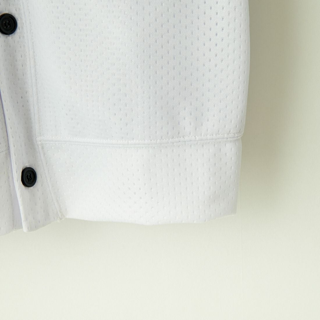 LA Blanks [エルエーブランクス] 2レイヤーメッシュカーディガン [2LAYER-MESH-CARDIGAN] WHITE