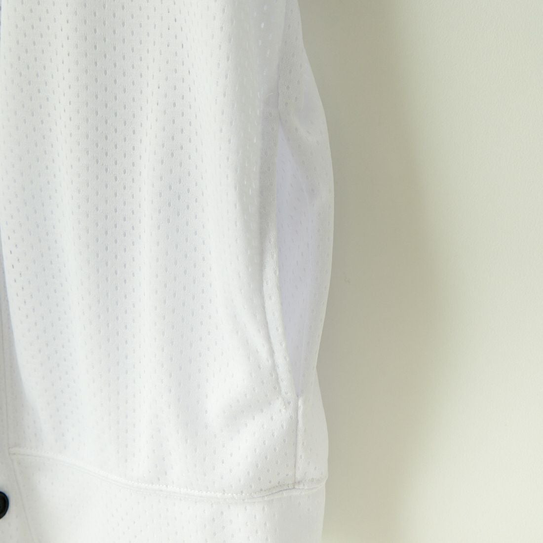 LA Blanks [エルエーブランクス] 2レイヤーメッシュカーディガン [2LAYER-MESH-CARDIGAN] WHITE