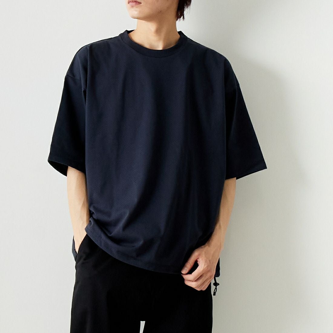 Jeans Factory Clothes [ジーンズファクトリークローズ] ドットエアリードローコードTシャツ [JFC-242-016] BLACK