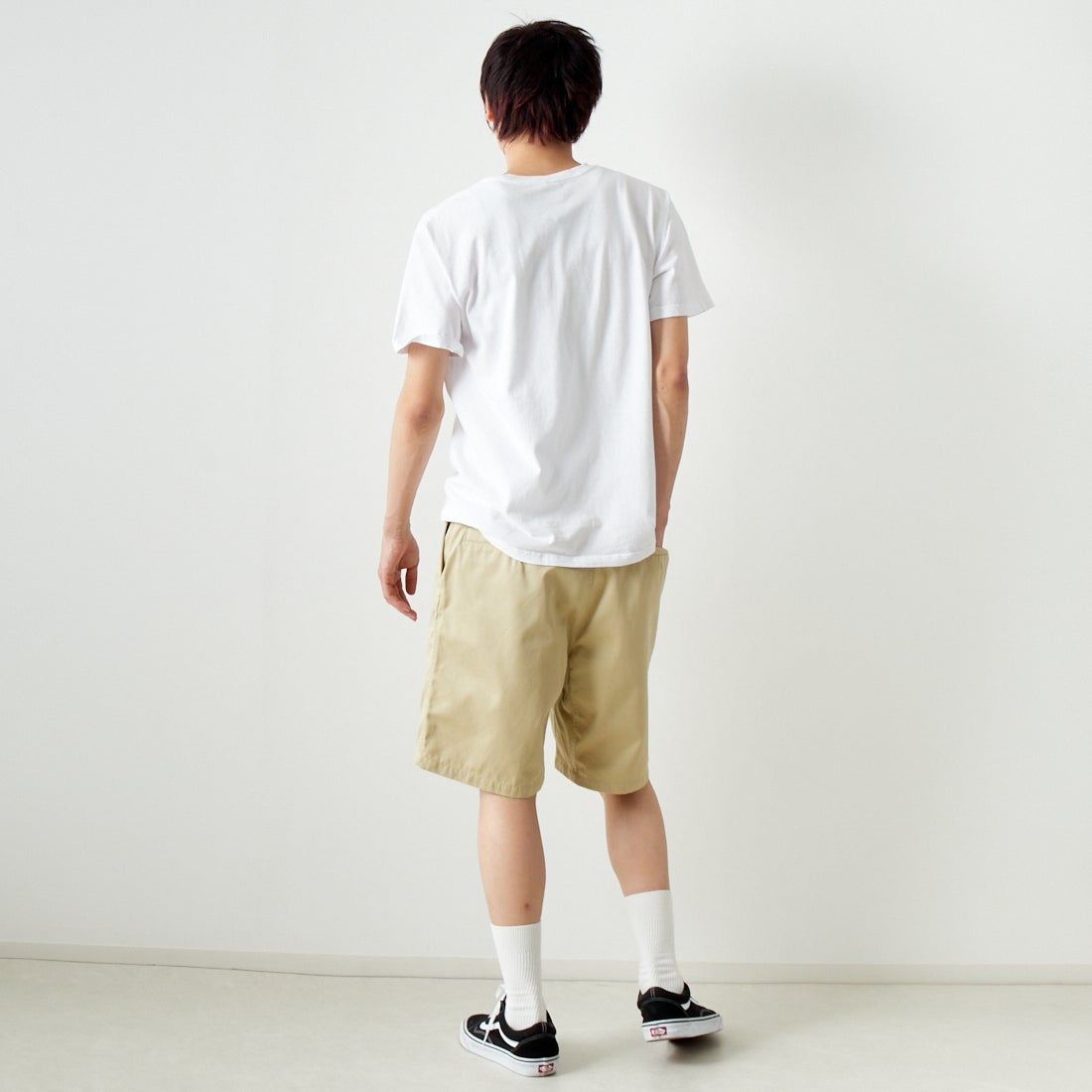 THE NORTH FACE PURPLE LABEL [ザ ノースフェイス パープルレーベル] チノフィールドショーツ [NT4404N] BE BEIGE &&モデル身長：182cm 着用サイズ：32&&
