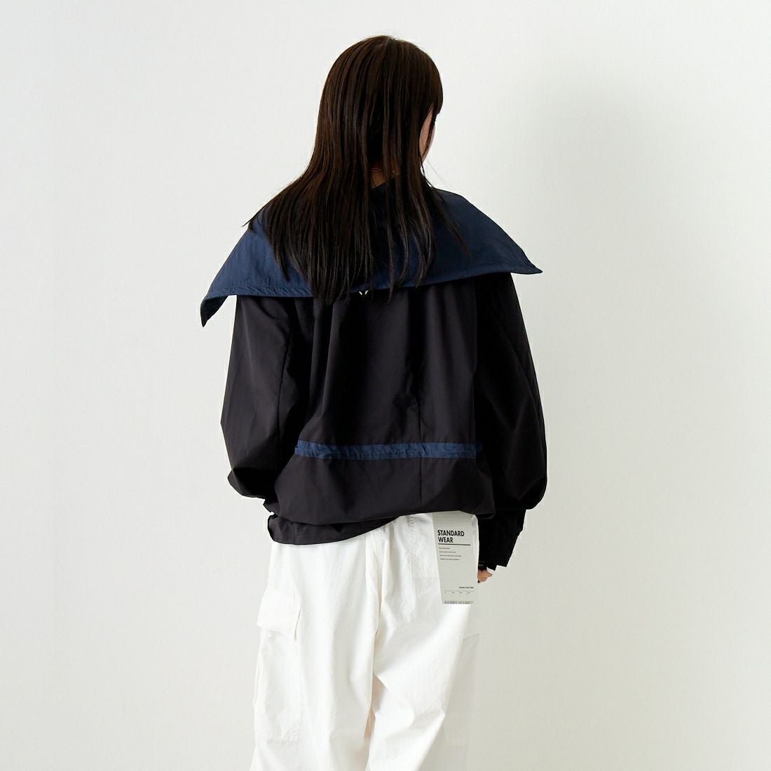 F CE. [エフシーイー] パーテックス スタンドプルオーバー [FPA14241U0001] BLACK &&モデル身長：167cm 着用サイズ：S&&