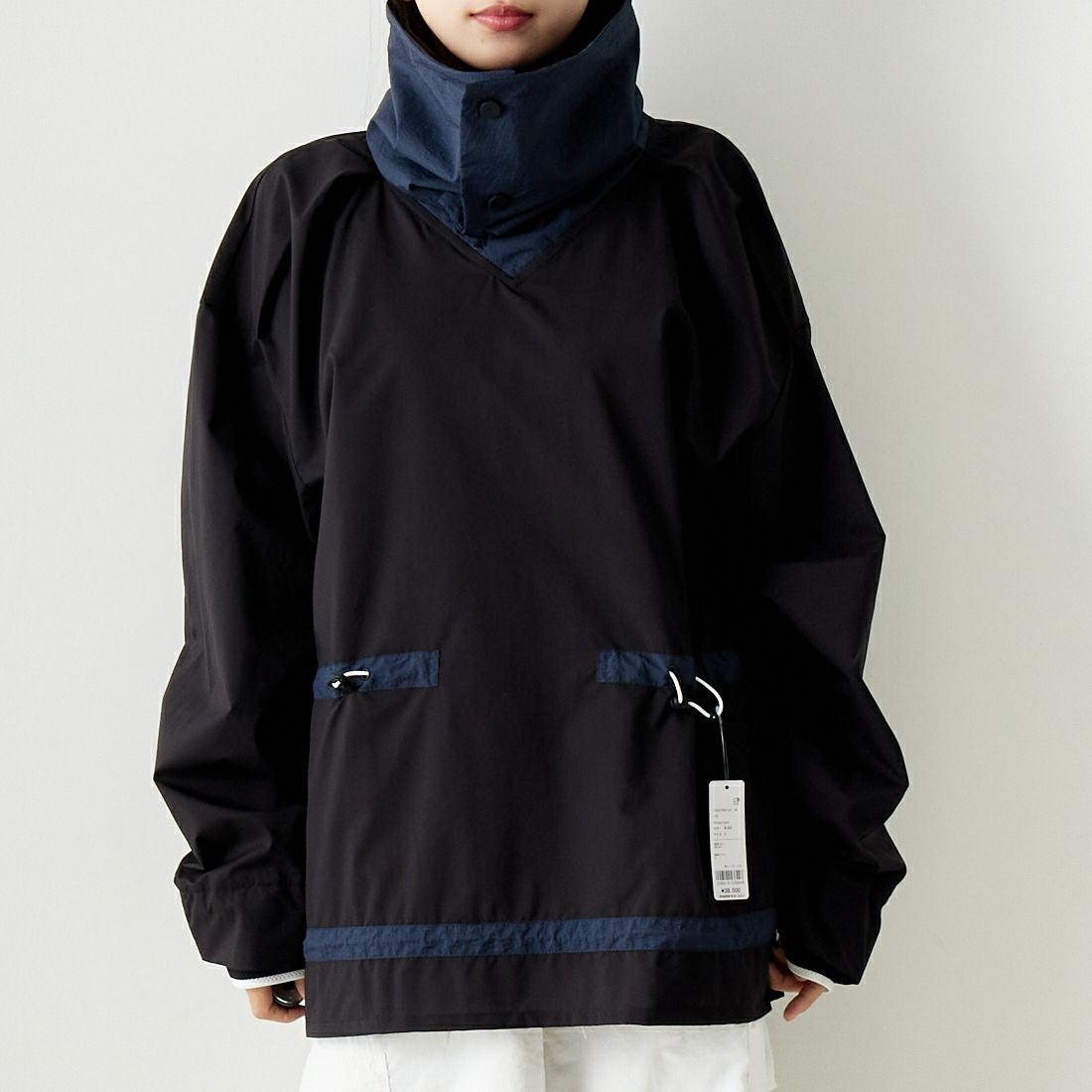 F CE. [エフシーイー] パーテックス スタンドプルオーバー [FPA14241U0001] BLACK &&モデル身長：167cm 着用サイズ：S&&