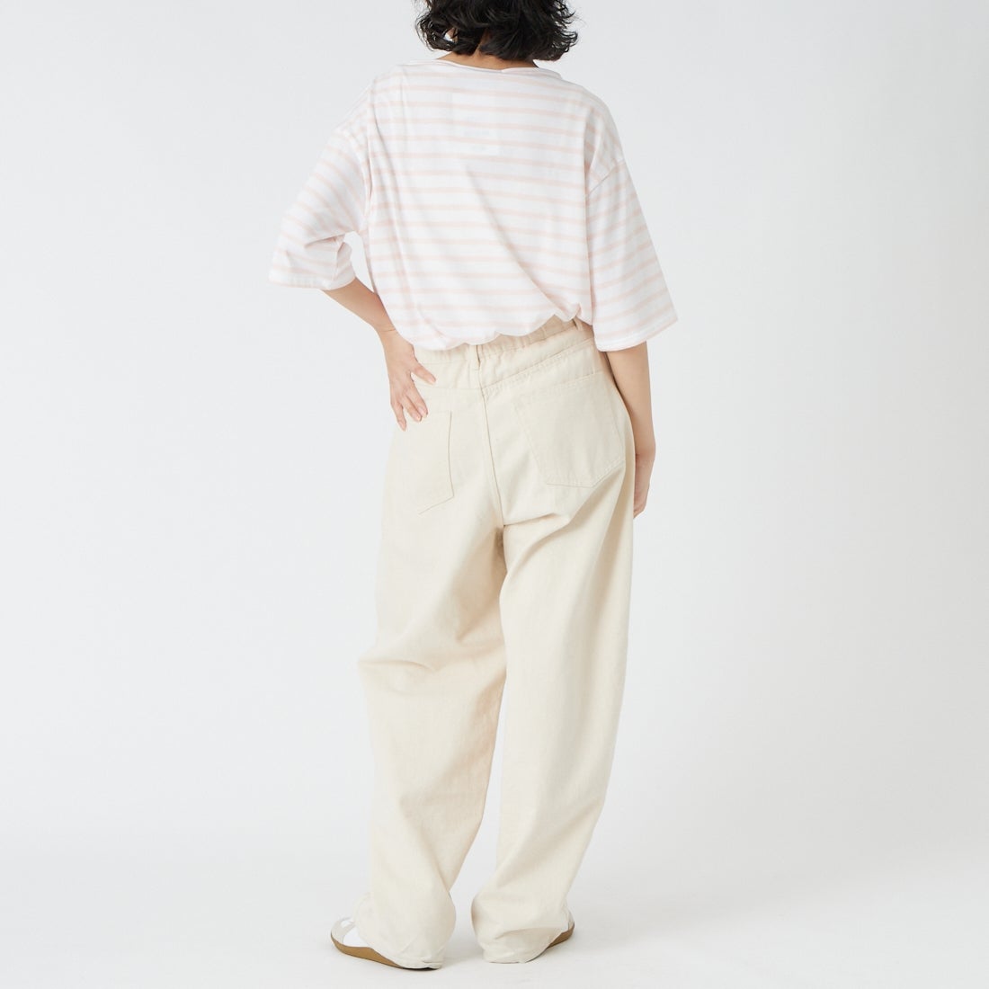 ST.JAMES [セントジェームス] ピリアックルーズドロップTシャツ [20JC-8733-LEGR] NEI/DRA &&モデル身長：162cm 着用サイズ：3&&