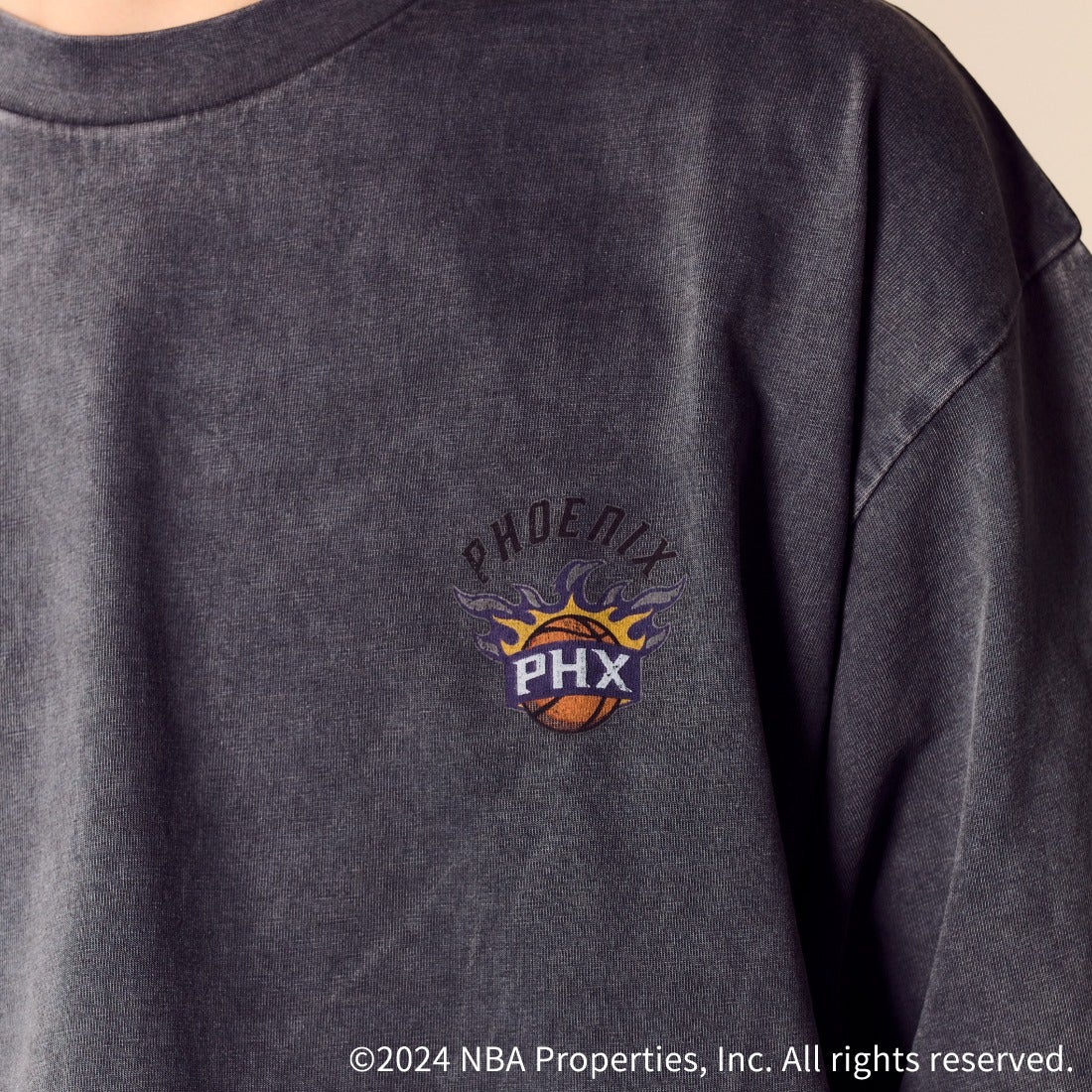 OFF THE COURT BY NBA [オフ ザ コート バイ エヌビーエー] 別注 チームTシャツ [JF-24SS-002-JF] BLK SUNS