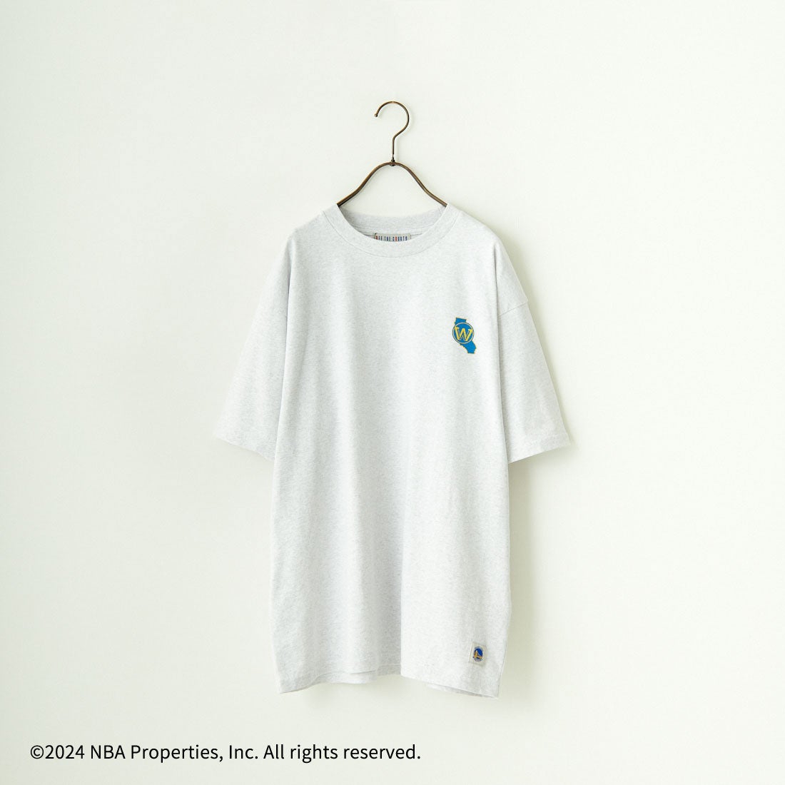 OFF THE COURT BY NBA [オフ ザ コート バイ エヌビーエー] 別注 チームTシャツ [JF-24SS-002-JF] GRY WARRIO