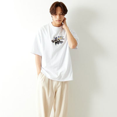 H WHITE&&モデル身長：179cm 着用サイズ：L&&